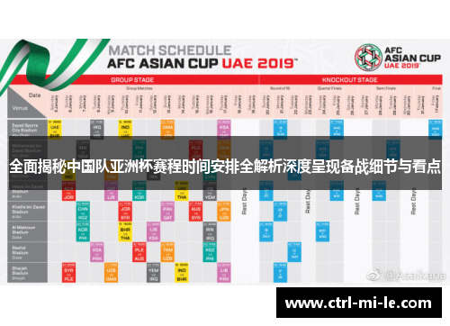 全面揭秘中国队亚洲杯赛程时间安排全解析深度呈现备战细节与看点